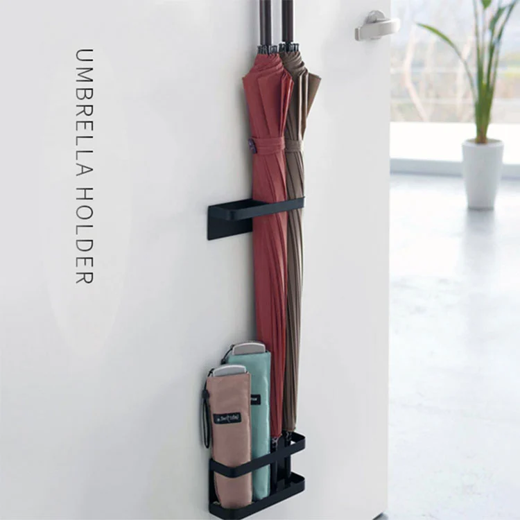 Wodoodporne uchwyty na parasole stojące narożne po stronie drzwi