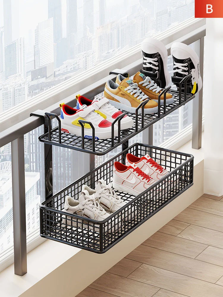 Metal Hanging Shoe And Sock Drying Rack